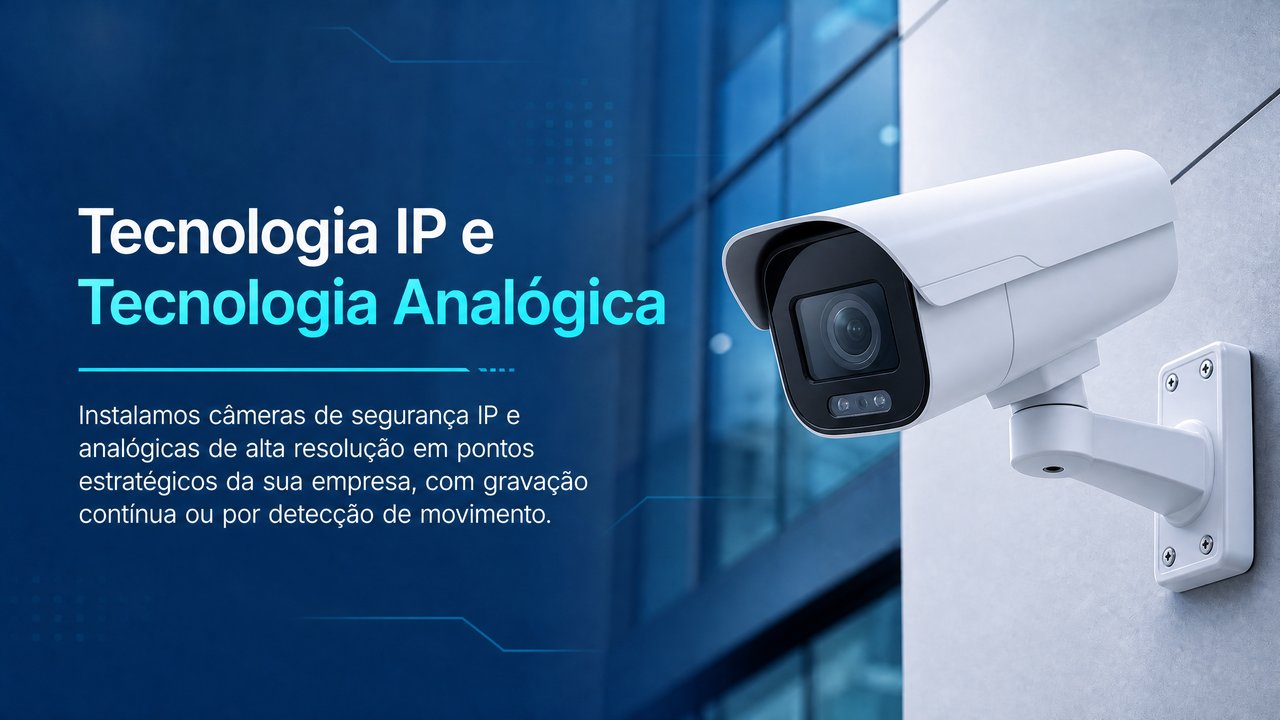 Instalação de câmeras de monitoramento